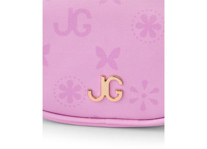 Journey Girls Fashionable Quilted Handbag with Monogram Scarf - Pastel Purple