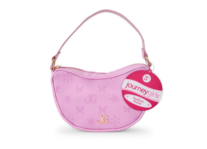 Journey Girls Fashionable Quilted Handbag with Monogram Scarf - Pastel Purple