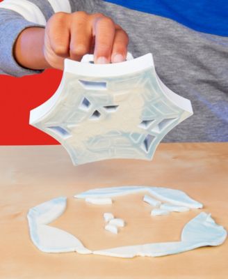 Play-Doh Marvel Spider-Man Web-Slinging Battle Playset with web-slinger tool creating custom dough webs
