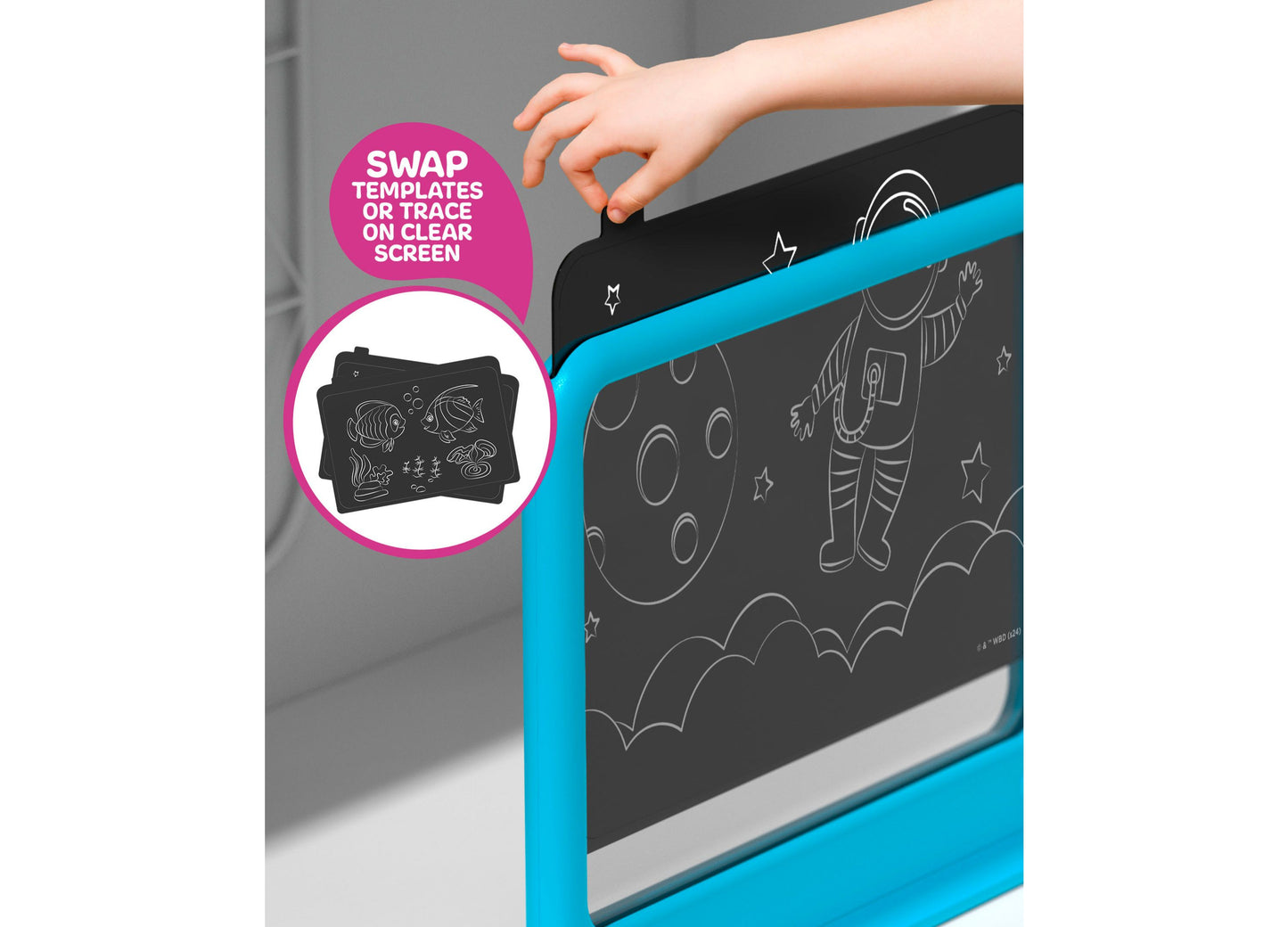 Discovery Kids Deluxe Light Designer 6-in-1 Art Board Drawing Kit