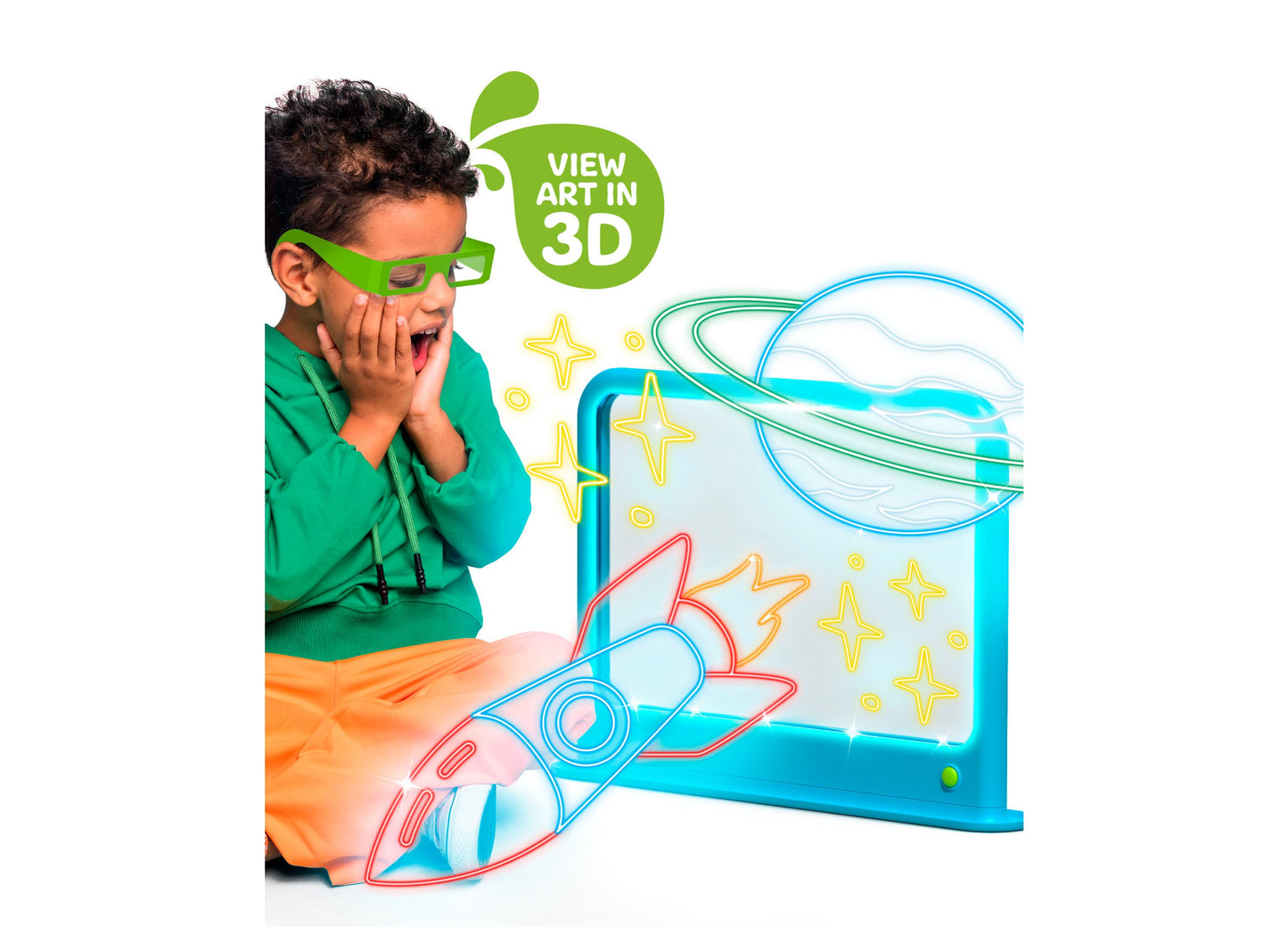 Discovery Kids Deluxe Light Designer 6-in-1 Art Board Drawing Kit