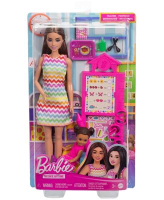 Barbie Teacher Doll Set - Brunette with Classroom Accessories