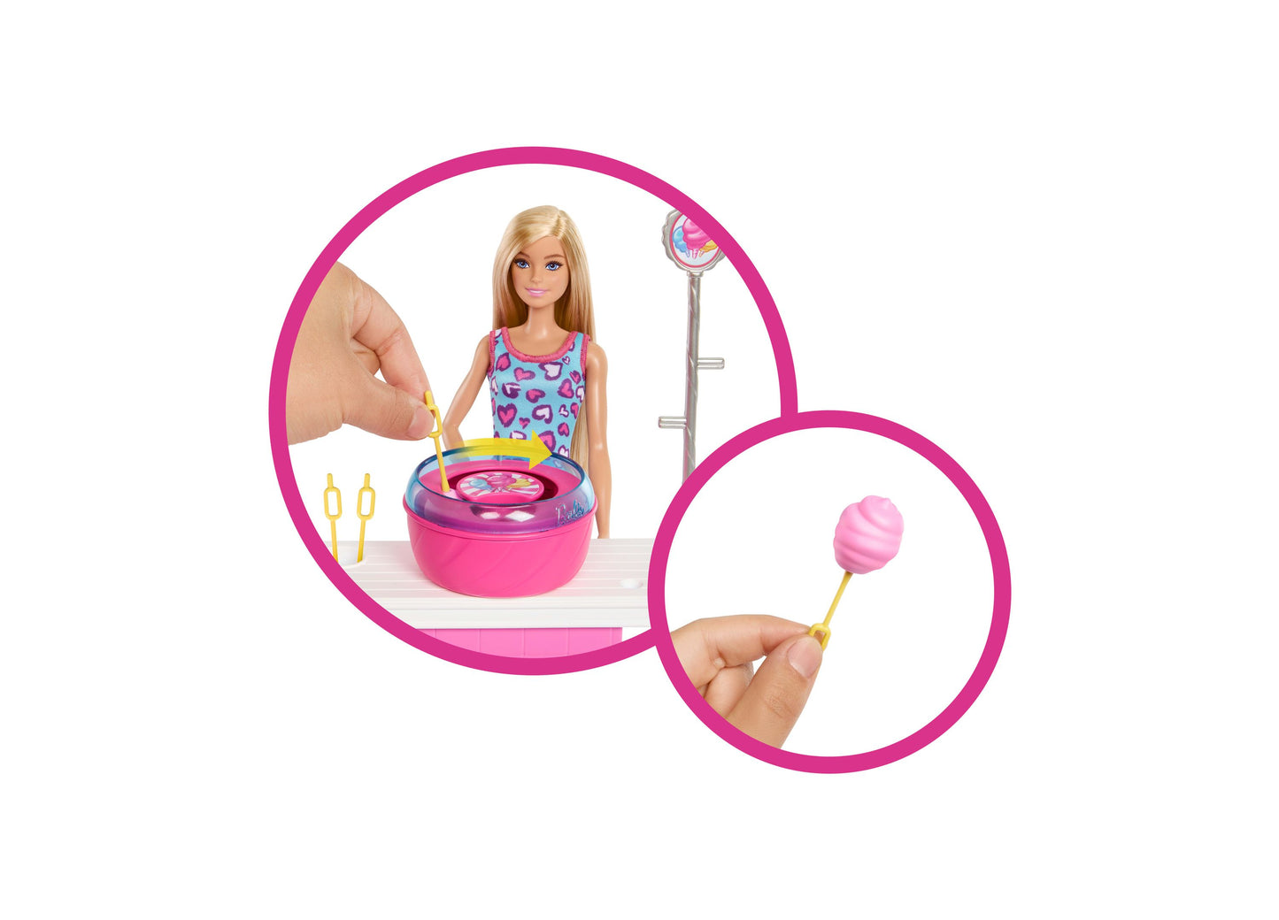 Barbie Mysteries Beach Detectives Malibu Doll and Cotton Candy Game Playset