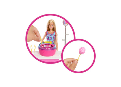 Barbie Mysteries Beach Detectives Malibu Doll and Cotton Candy Game Playset