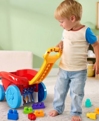 Mega Bloks First Builders 21-Piece Block Scooping Wagon - Red