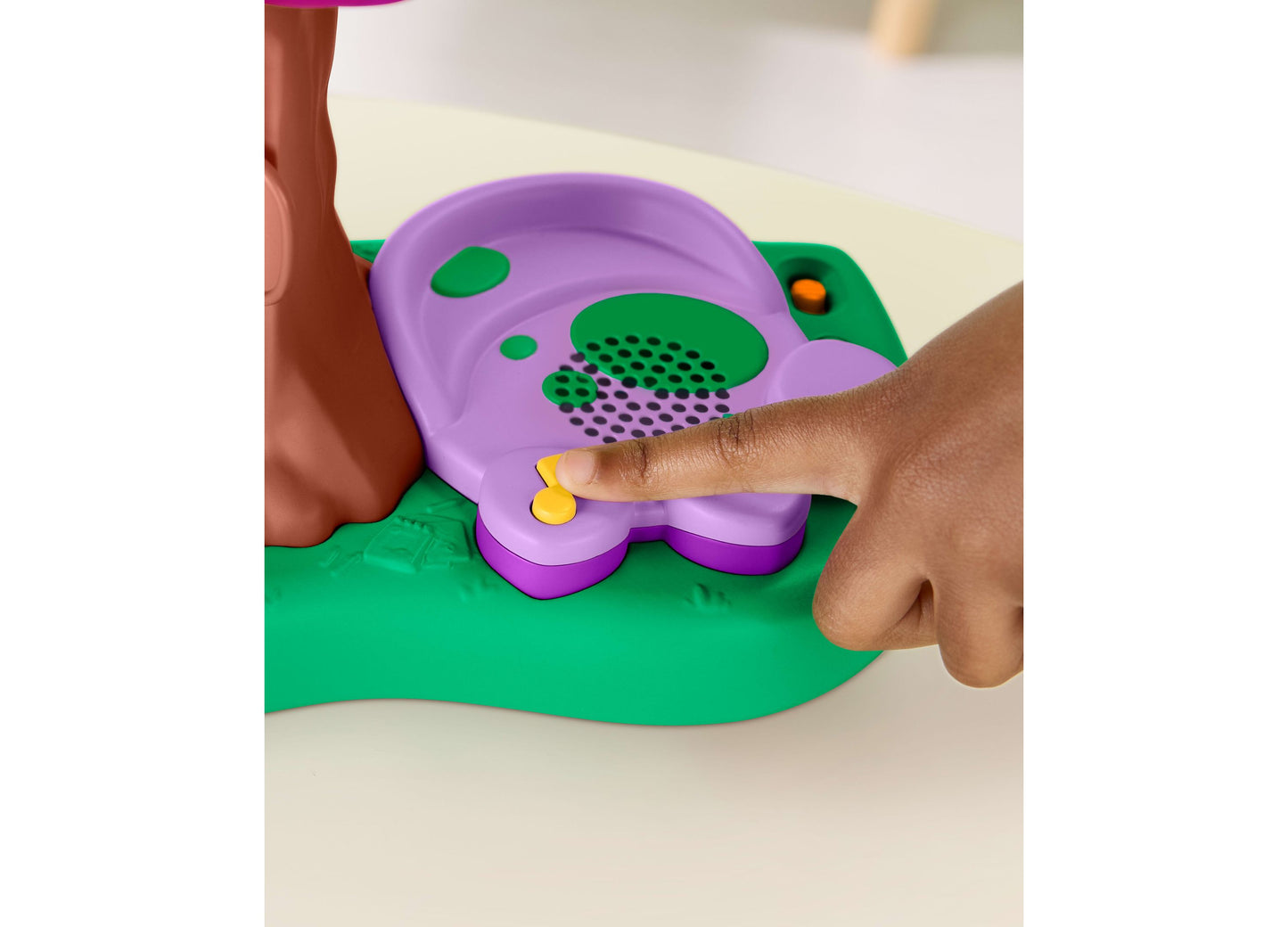 Barney's World Treehouse Playset purple and green toy with interactive features
