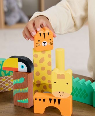 Fisher Price Jungle Adventure 50-Piece Wooden Block Set