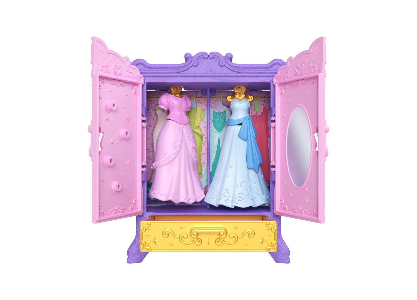 Disney Princess Royal Wardrobe Set - Ariel and Tiana Dolls
