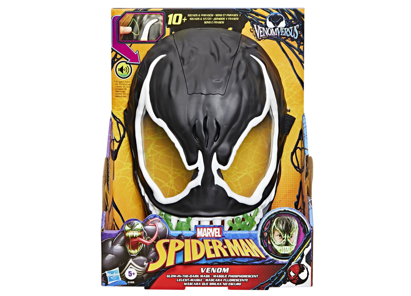 Spider-Man Marvel Venom Versus Mask - Glow-in-the-Dark Features