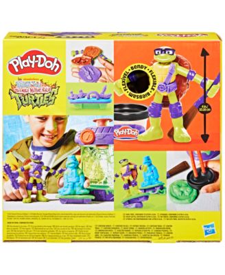 Play-Doh Teenage Mutant Ninja Turtles Donnie Mutation Station Playset with colorful accessories and character figures...