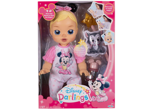 Disney Minnie Mouse 13-inch doll in pink outfit with magic wand and accessories