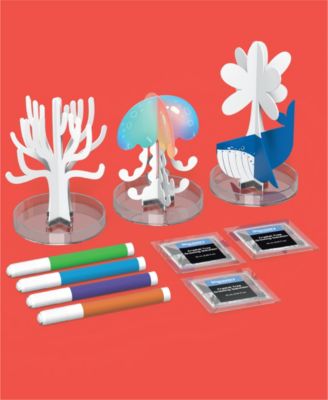 Bluey VTech Interactive Book of Games toy set with white tree and flower pieces, colorful markers, and game cards on red background