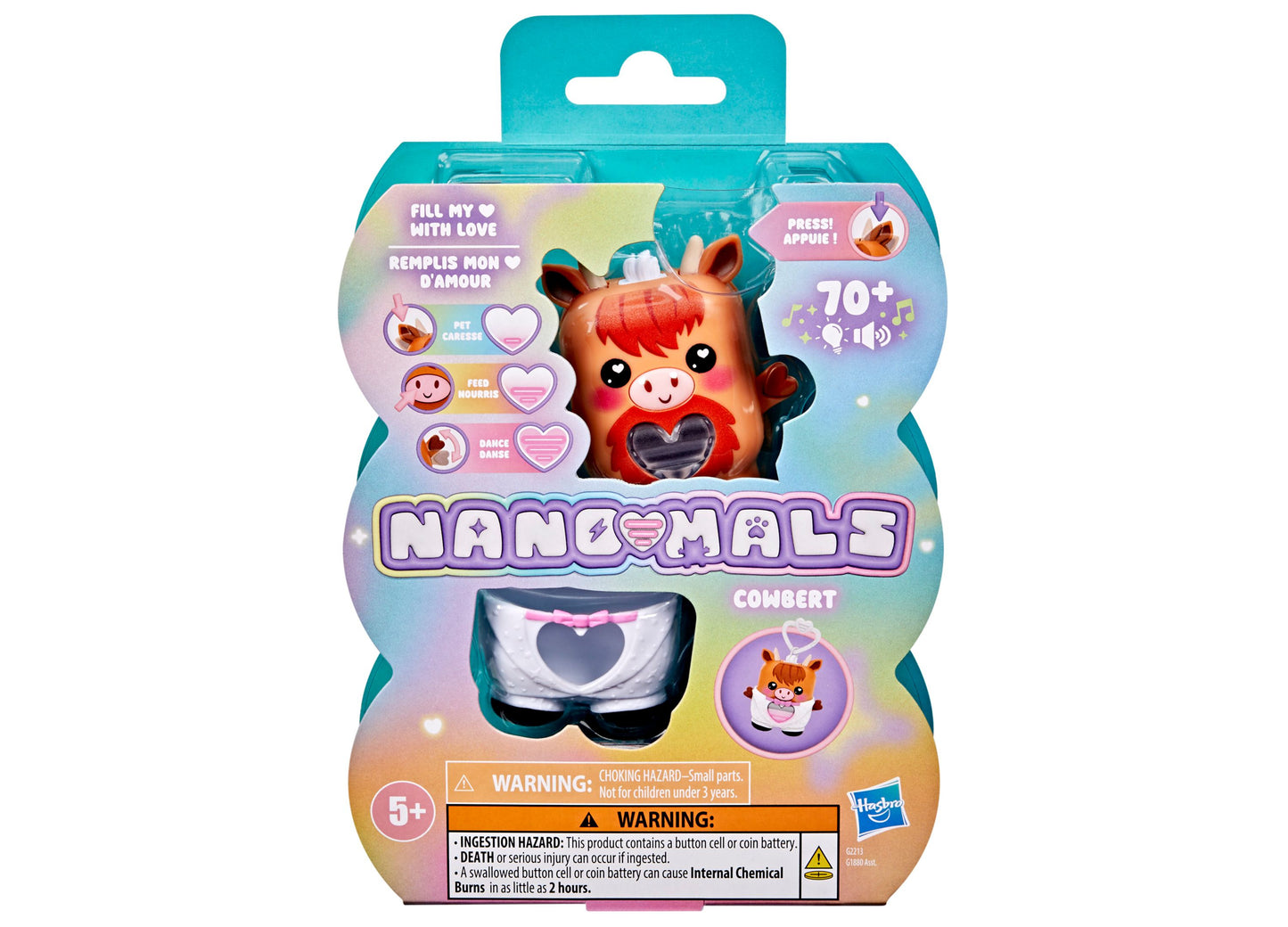 Nano-Mals Hasbro Cowbert The Highland Cow Interactive Pet Toy