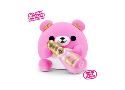 ZURU Snackles S2 Valentine 8 inch Bear - Multicolor with Champagne Plush
