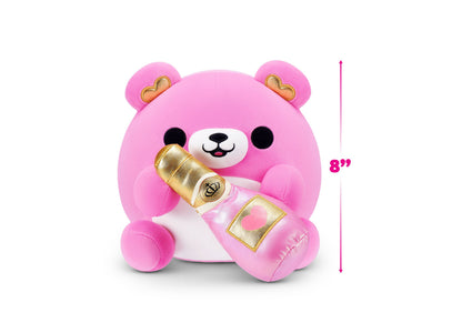 ZURU Snackles S2 Valentine 8 inch Bear - Multicolor with Champagne Plush