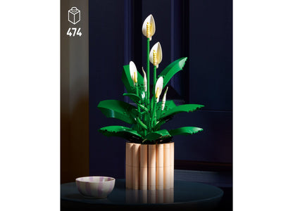 LEGO® Botanicals Peace Lily Flower Model Kit 474 Pieces – Home Decor
