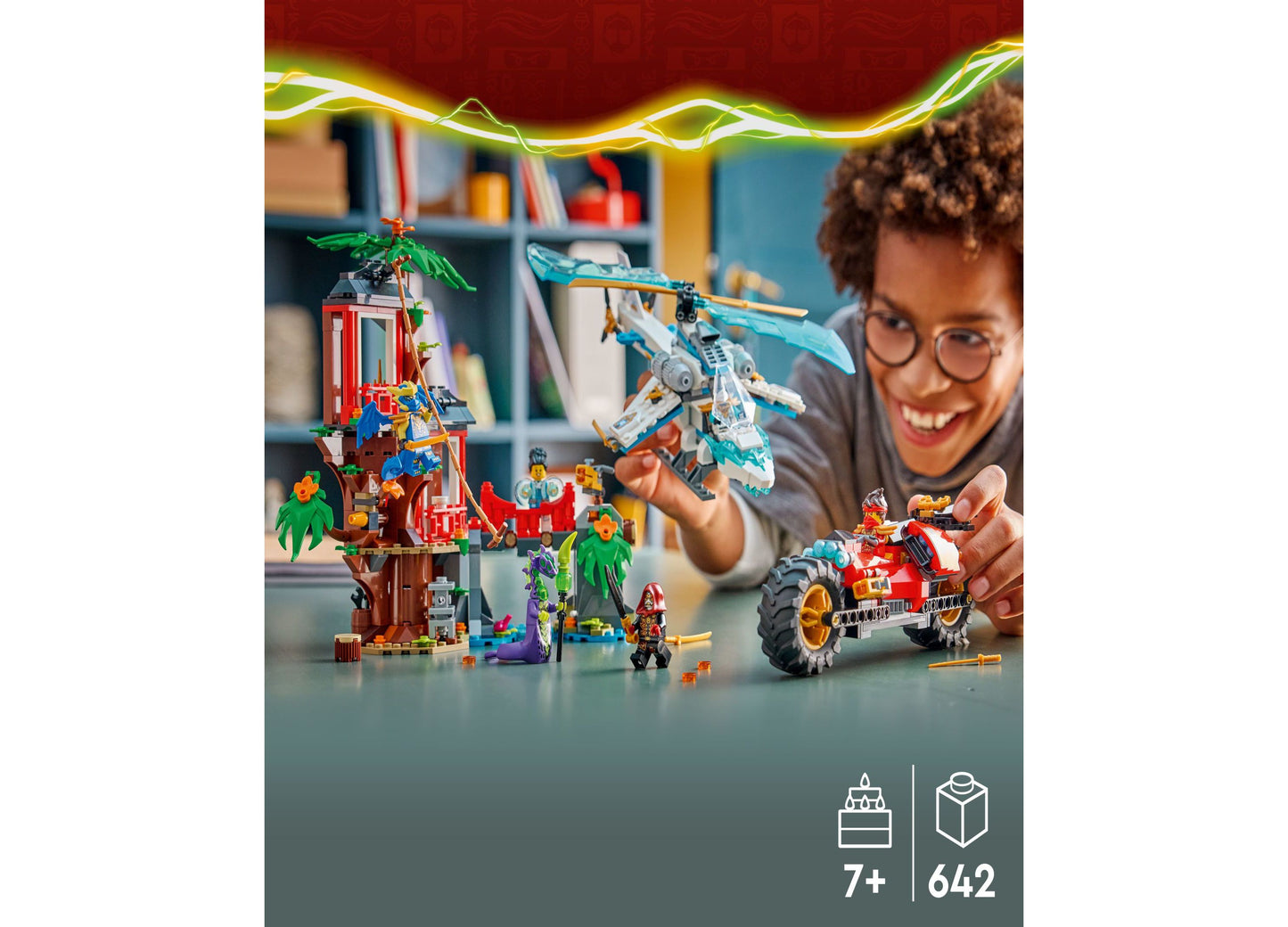 LEGO NINJAGO Ninja Vehicle Tree House Battle Set, 642 Pieces