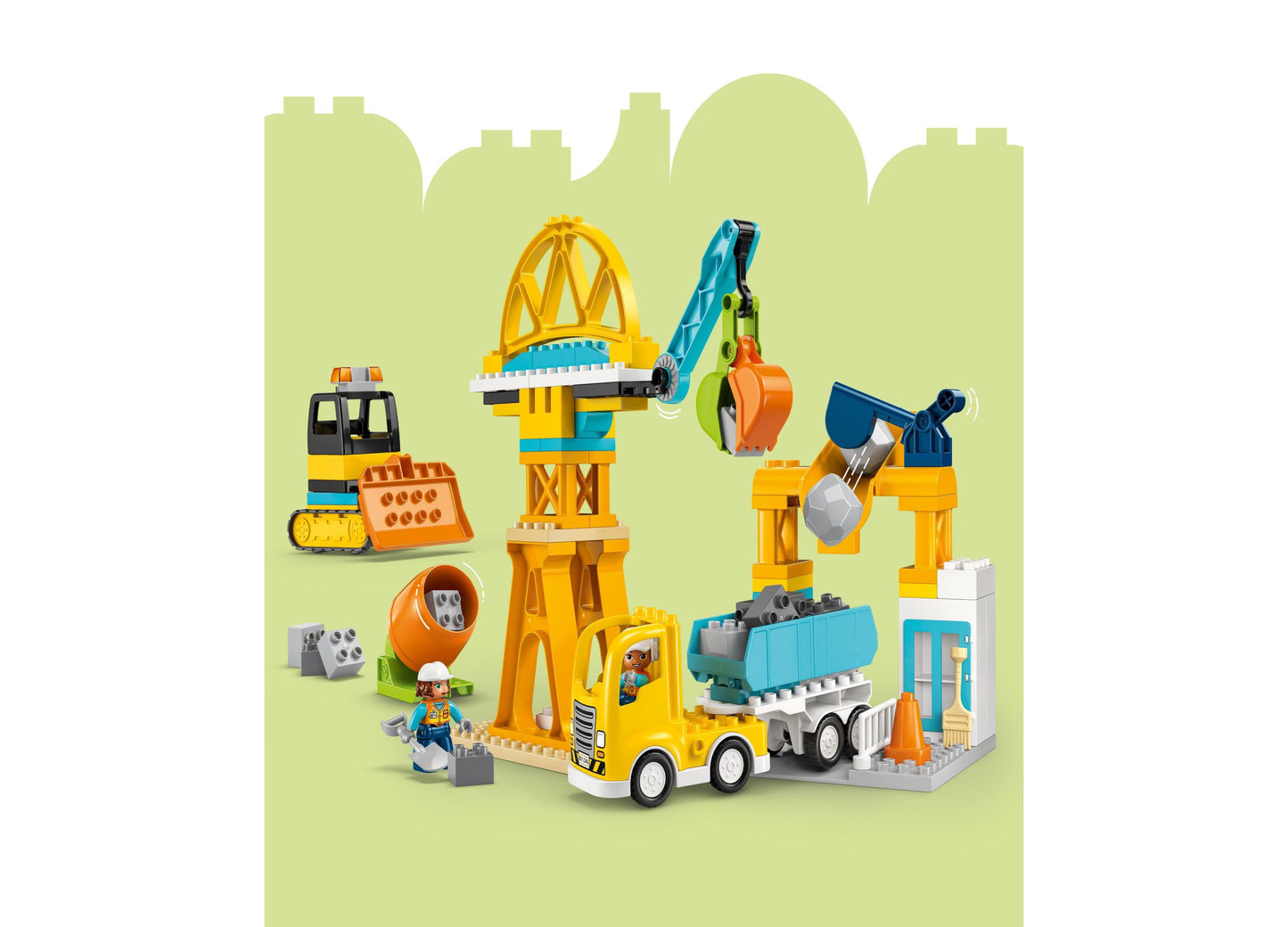 LEGO DUPLO Town Construction Site 3-in-1 Vehicle Set 10476, 84 Pieces