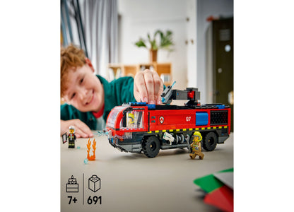 LEGO City Airport Fire Truck Building Kit 60499, 691 Pieces
