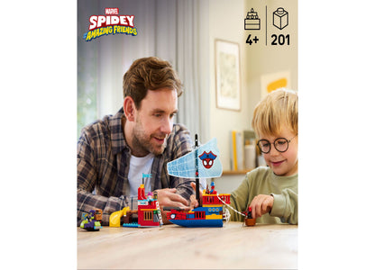 LEGO Marvel Spidey Pirate Ship Adventure Building Kit 11208, 201 Pieces