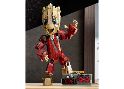 LEGO Marvel Ravager Jumpsuit Groot Kids Building Set - 604 Pieces
