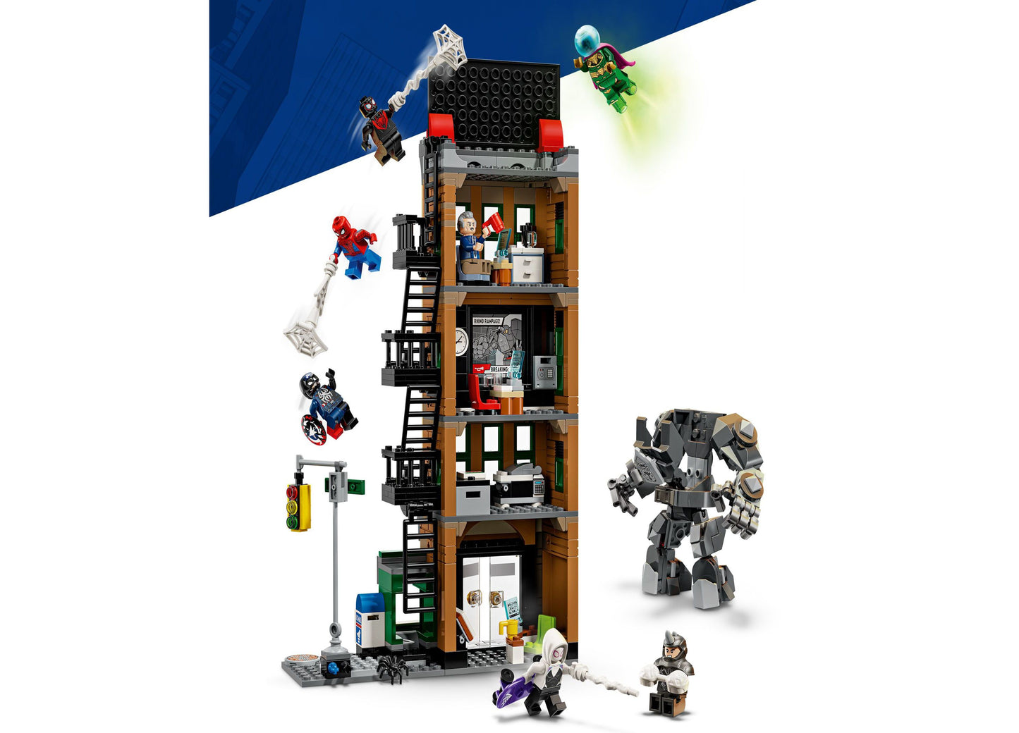 LEGO Marvel Spider-Man vs. Mysterio: 781-Piece Daily Bugle Showdown