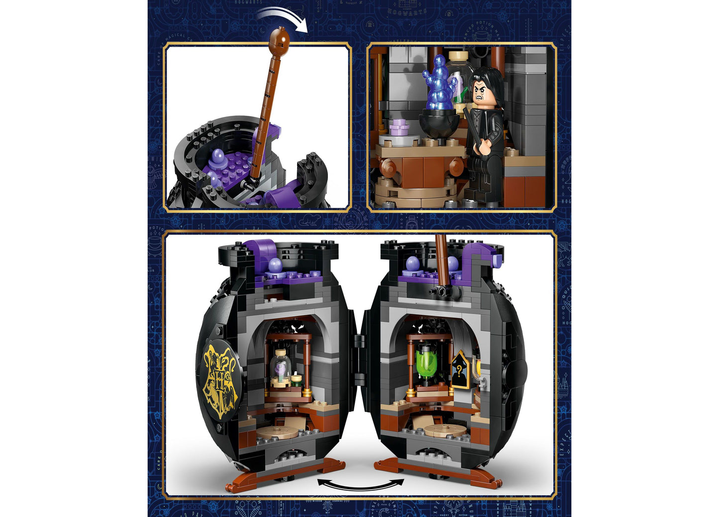 LEGO Harry Potter 652-Piece Secret Potions Classroom Building Kit - 76464
