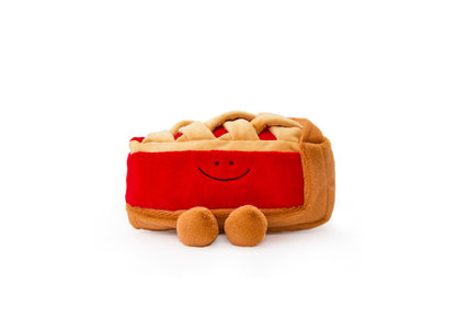 Geoffrey's Toy Box 10-Inch Fruit Pie Plush with smiling red face and tan crust details