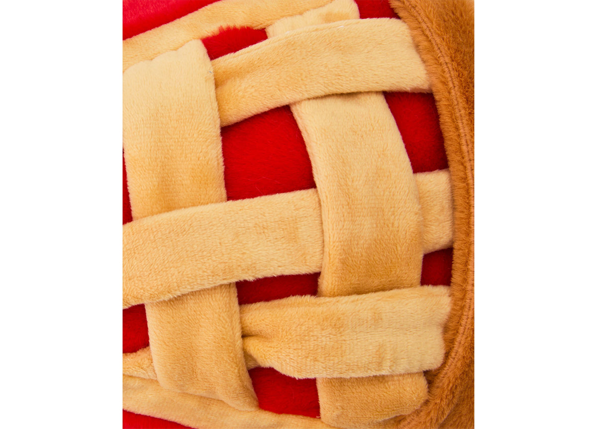 Geoffrey's Toy Box 10-Inch Fruit Pie Plush with tan and red design