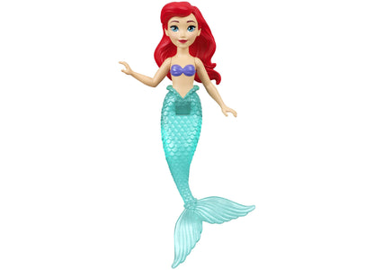 Disney Princess Ariel doll with red hair, purple top, and turquoise mermaid tail