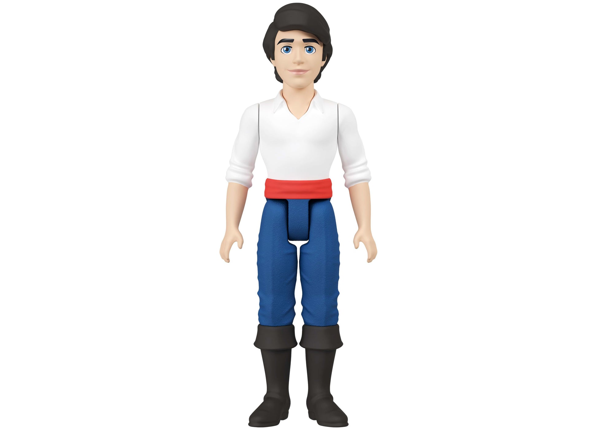 Disney Princess Ariel Character Set doll with white top, red waistband, blue pants, black boots