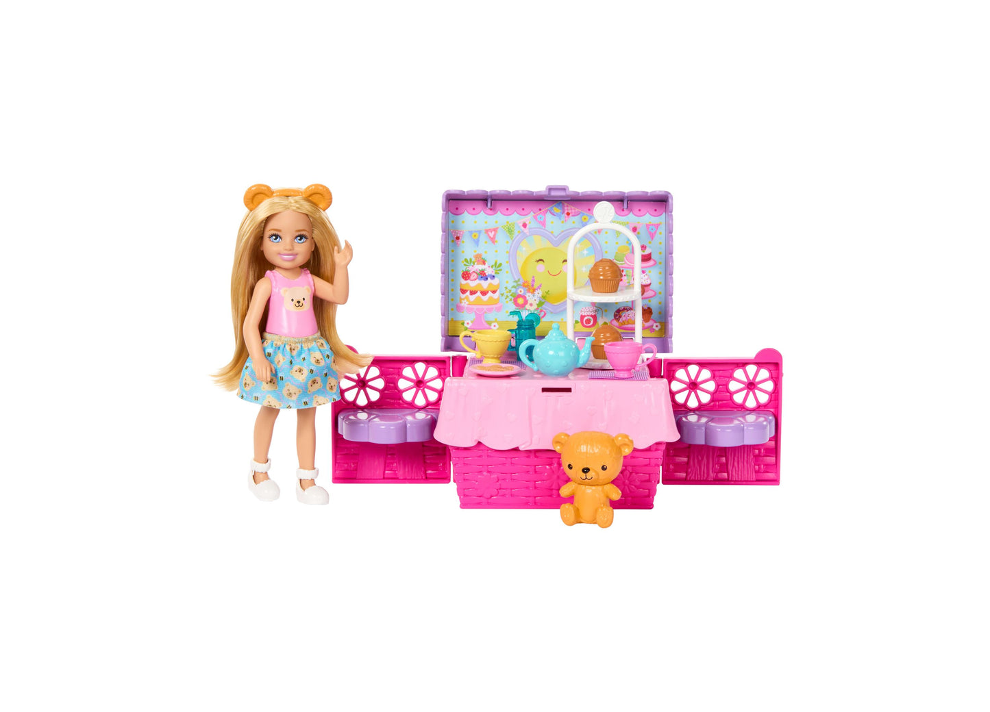 Barbie Club Chelsea Tea Party Playset - Colorful Pop-Up Fun
