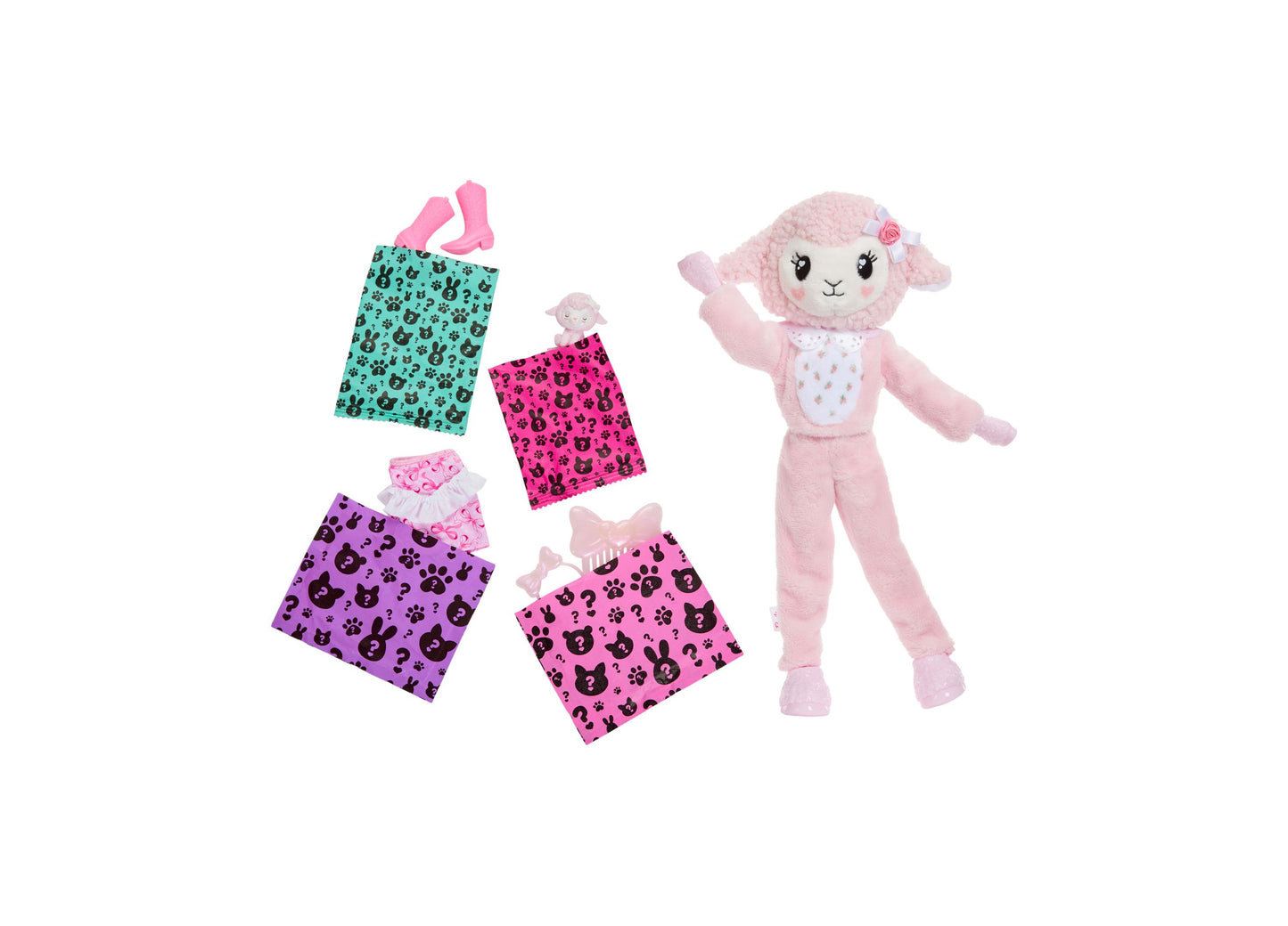 Barbie Cutie Reveal Cuddly Series Doll - Plush Animal Costumes