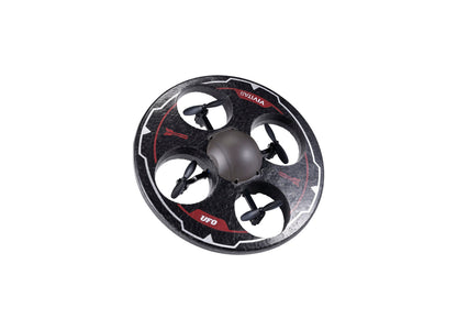 Vivitar Fly View black remote control drone with red accents and four propellers