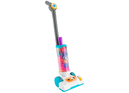 Fisher-Price Laugh & Learn 2-in-1 Vacuum electronic learning toy with colorful rainbow design, interactive buttons, a...