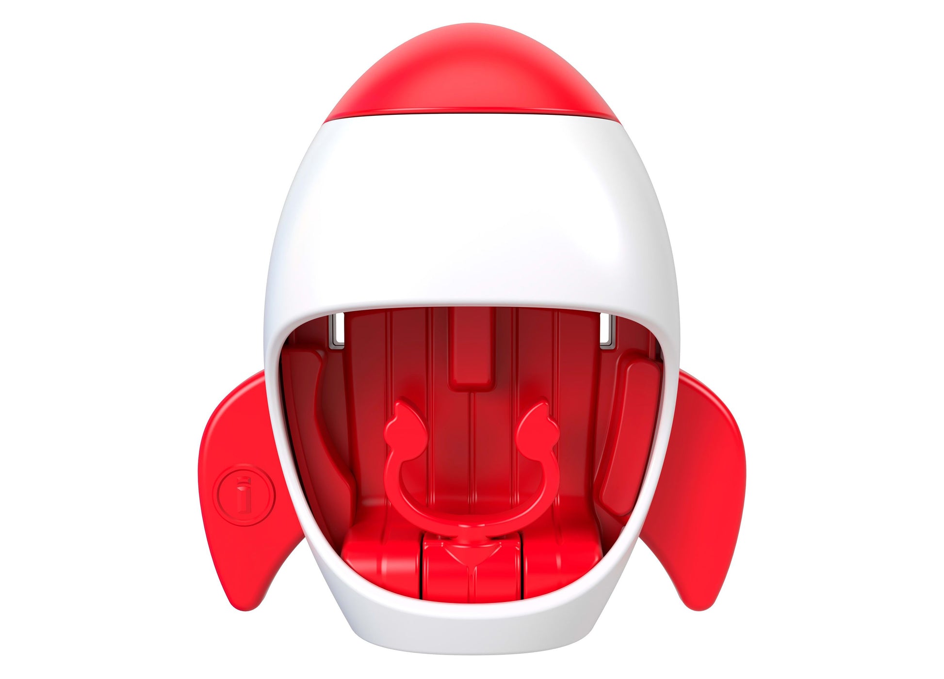 Imaginext Toy Story Pizza Planet Playset red and white rocket ship toy