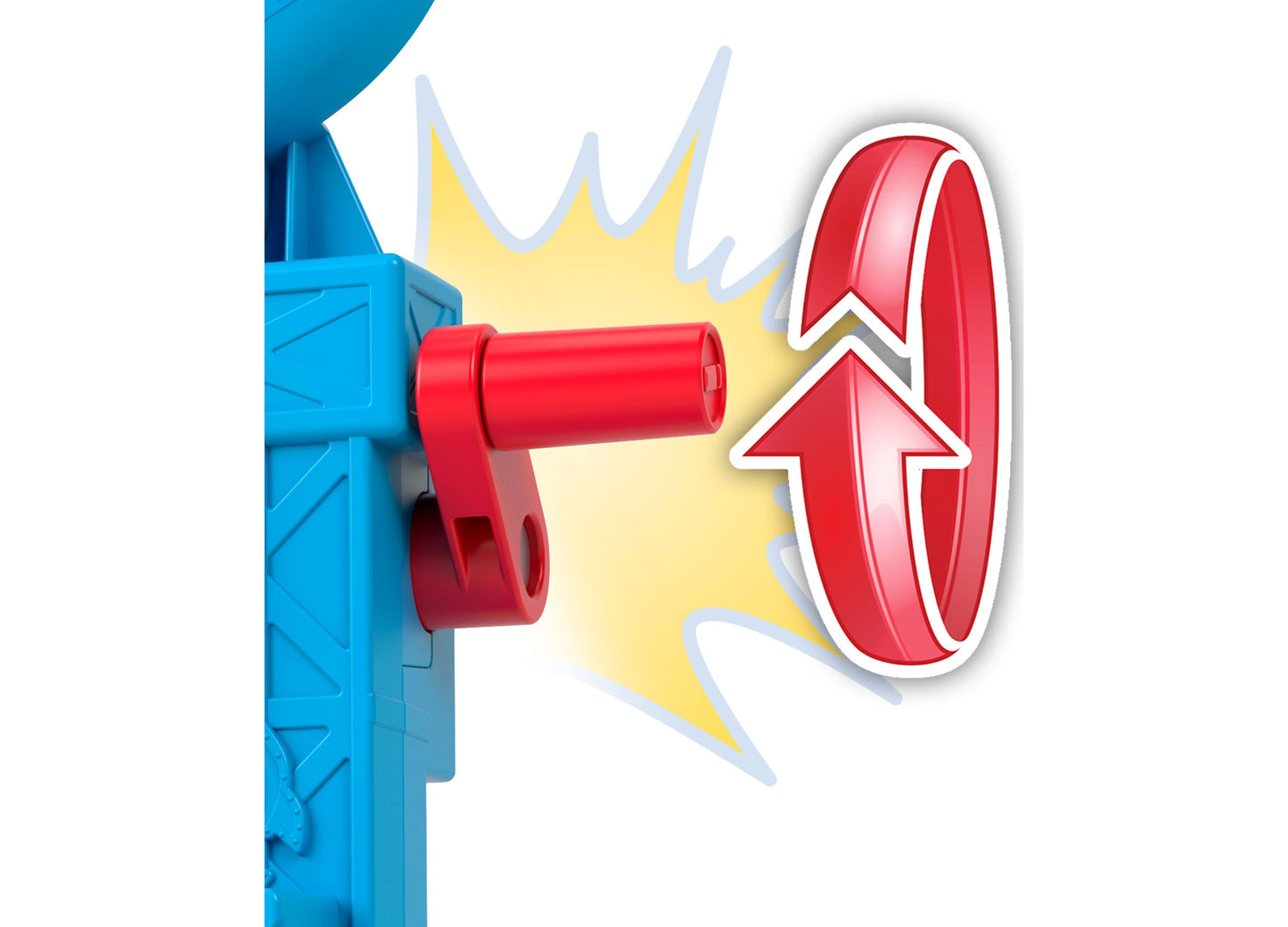 Imaginext Toy Story Pizza Planet Playset with red cannon and blue tower