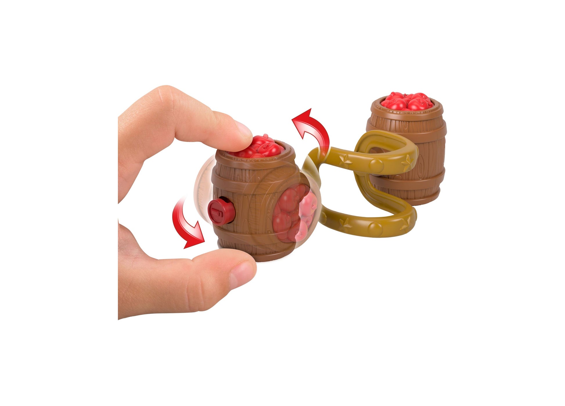 Imaginext Jessie and Bullseye Play Set with wooden barrel launcher toy