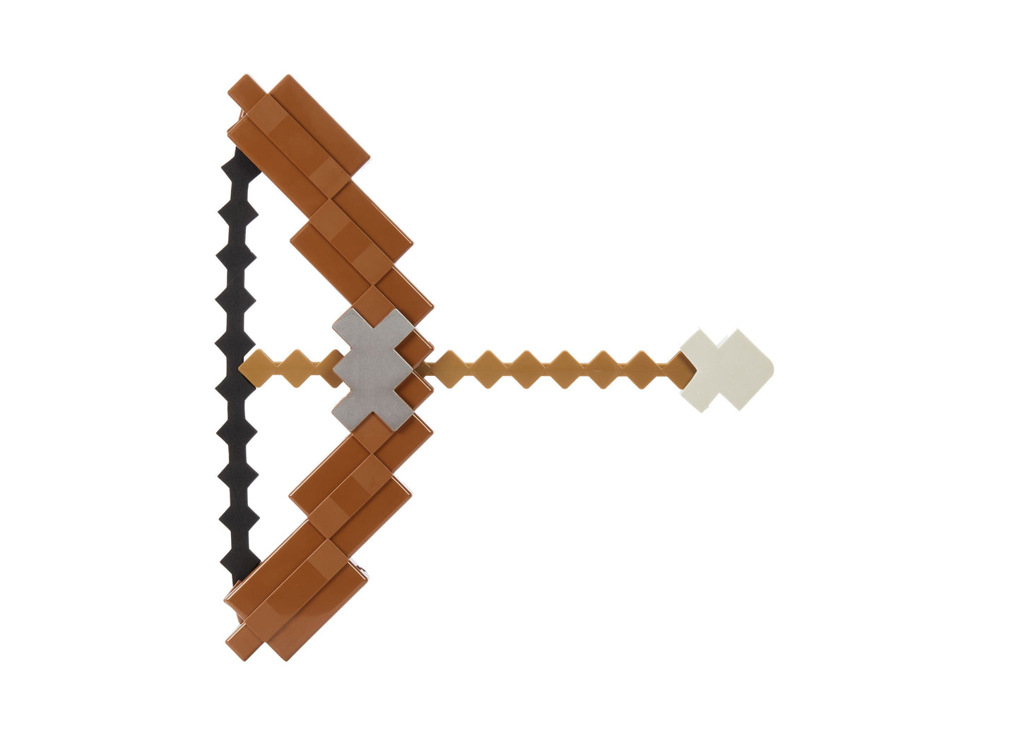 Minecraft Ultimate Bow and Arrow Role-Play Toy with brown wood and gray crosshair design