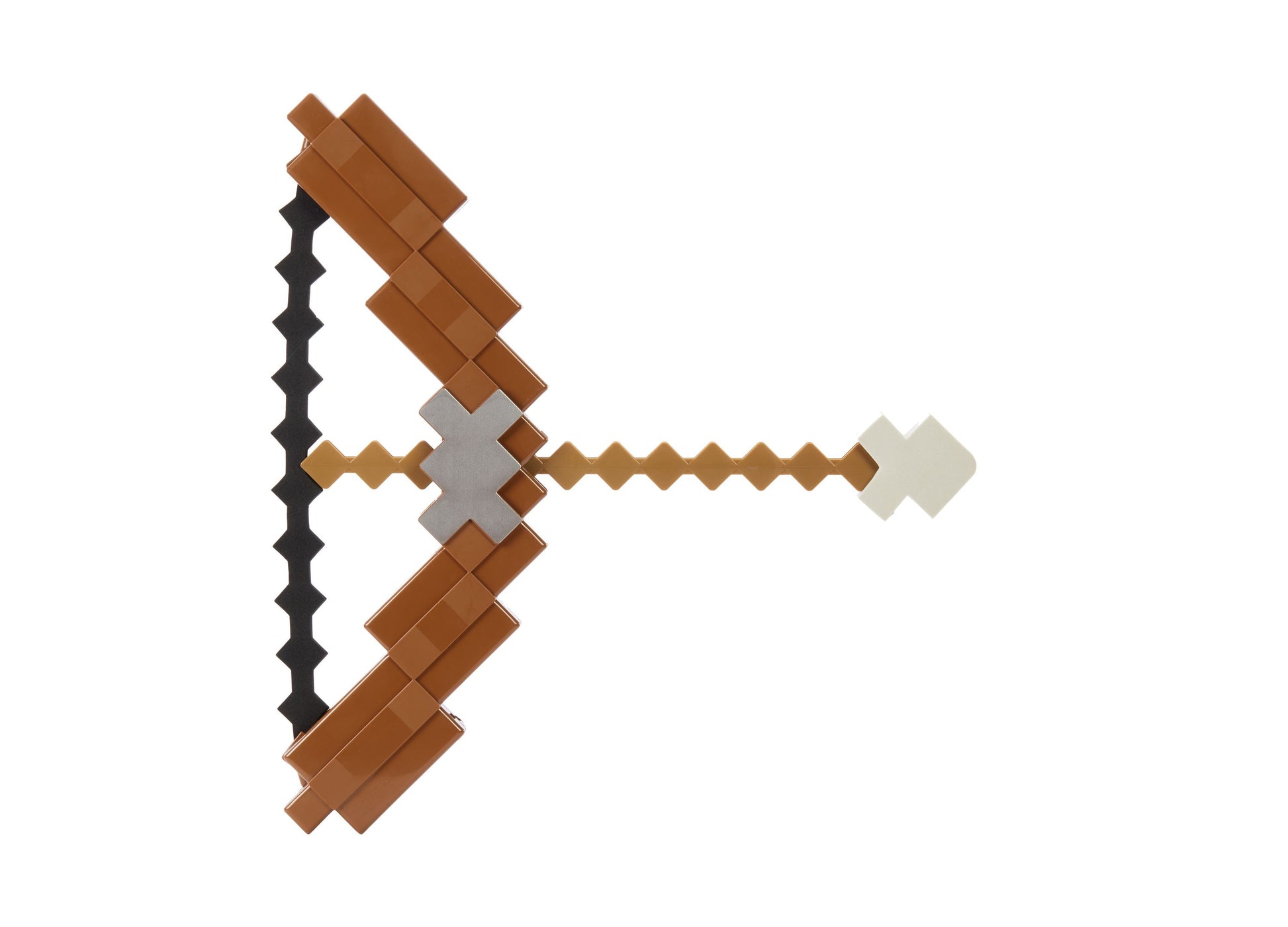 Minecraft Ultimate Bow and Arrow Role-Play Toy with brown wood and gray crosshair design