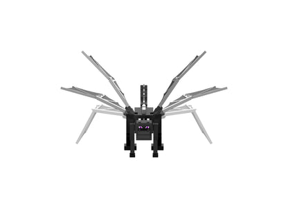 Minecraft Ender Dragon Action Figure with black body and purple eyes