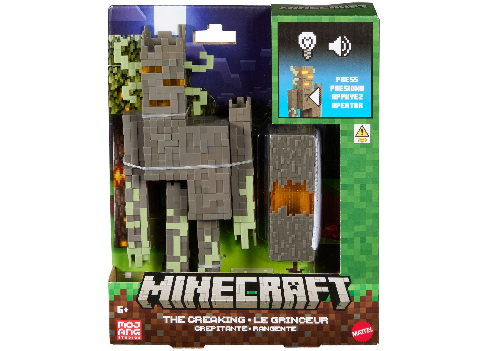 Minecraft The Creaking 8" Action Figure with lights, sounds, and accessory pack