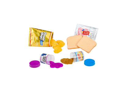 Slime Life Peanut Butter and Jelly with Chips Slime Kit featuring colorful slime, bread slices, and purple and blue c...