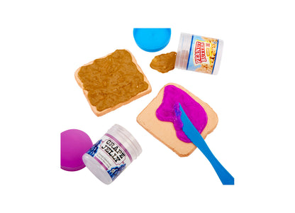 Slime Life Peanut Butter and Jelly with Chips Slime Kit with purple and blue slime