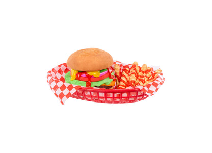 Slime Life Cheeseburger DIY Slime Kit with colorful burger and fries in red basket