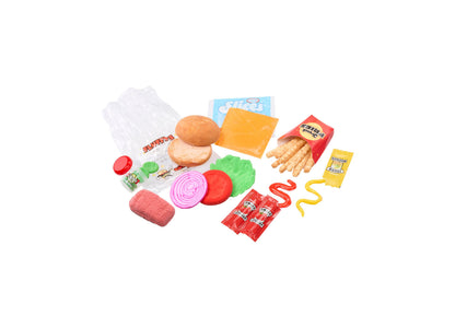 Slime Life Cheeseburger DIY Slime Kit with colorful slime, burger, fries, and accessories