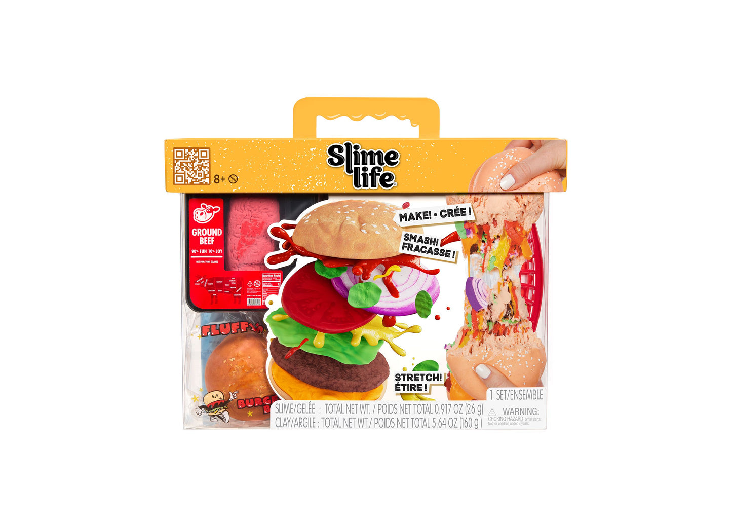 Slime Life Cheeseburger DIY Slime Kit with colorful slime and clay components
