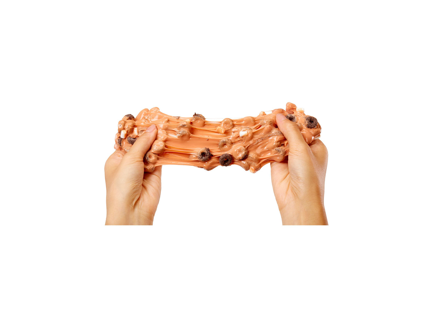 Slime Life Bowl Of Choco Cereal DIY Slime Kit with brown stretchy slime and chocolate cereal pieces