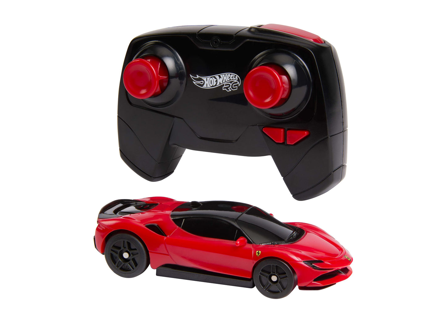 Hot Wheels Ferrari SF90 Stradale RC car red with black remote control