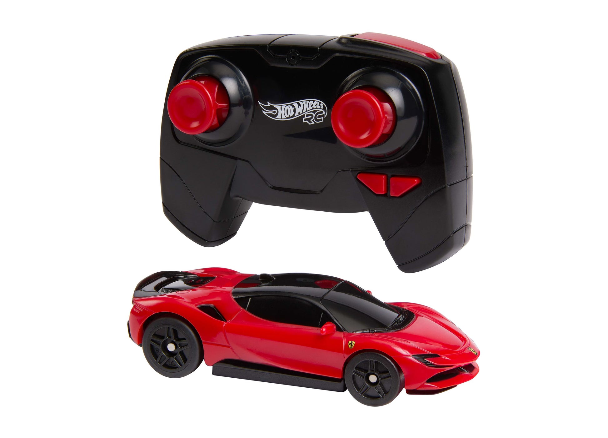 Hot Wheels Ferrari SF90 Stradale RC car red with black remote control
